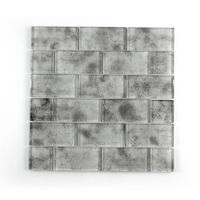 Supplier Square Crystal Glass Mosaic GN489801 Wall Tile