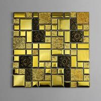 Gold Glass Mosaic Bathroom Tiles GSA03