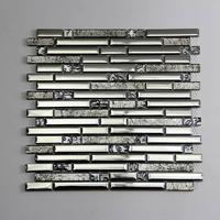 Hot Sale Electroplating Silver Shine Surface Glass Mosaic
