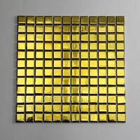 Electroplating Gold Shine Ceramic Mosaic For Sale